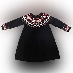 Hanna Andersson Holiday Sweater Dress 2T